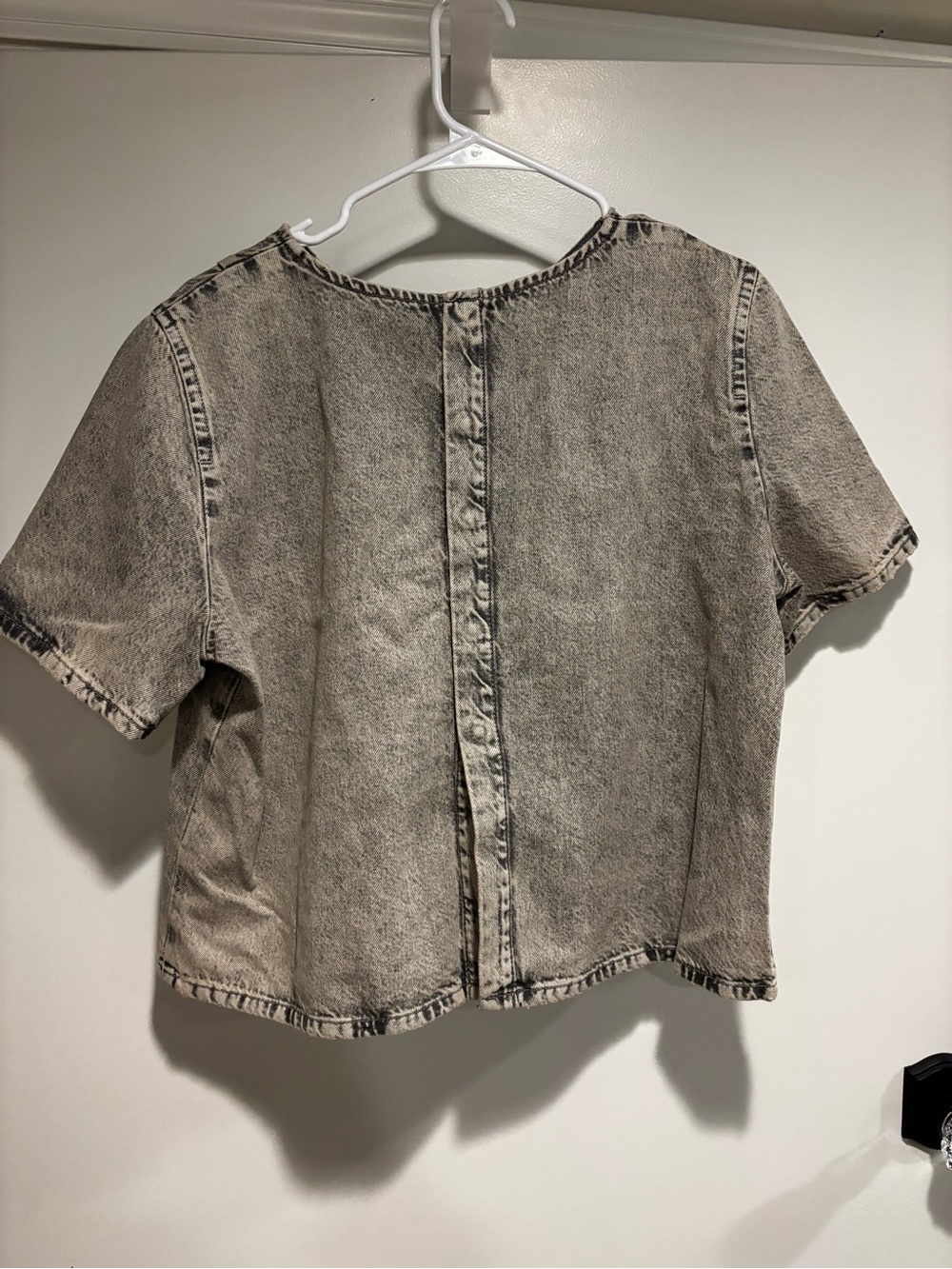 Zara Denim Washed Top Slightly Cropped XXL - Picture 5 of 5